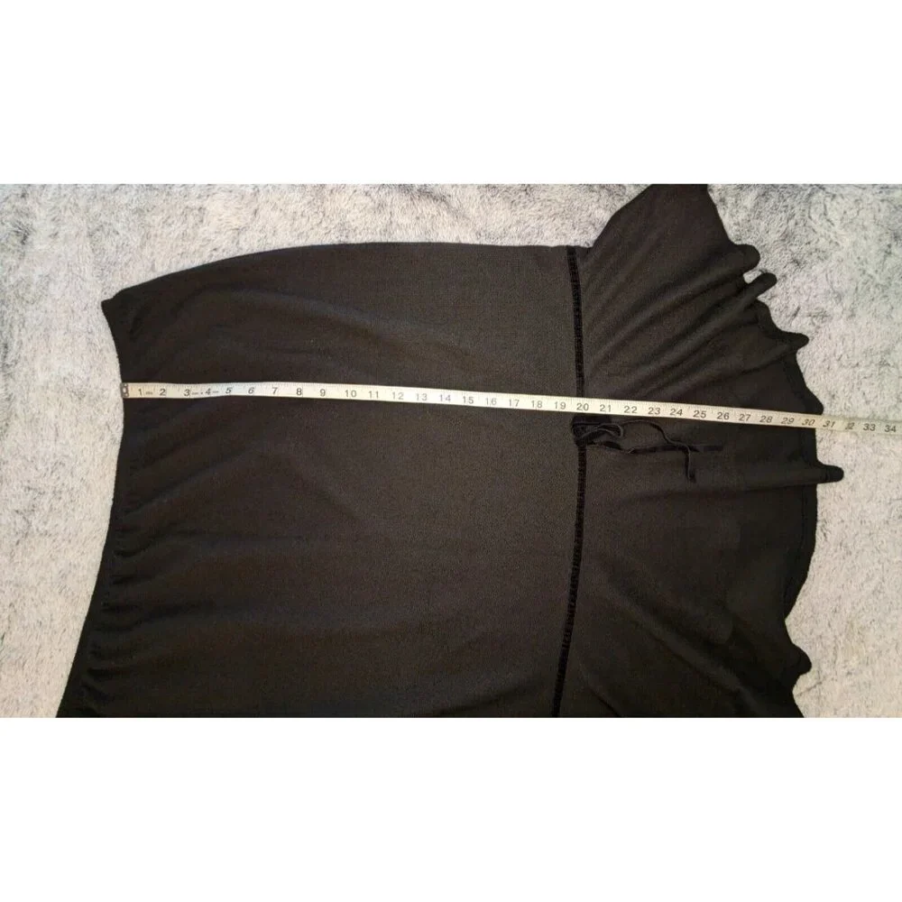Cato Hi Low Flounced Hem Tweed Skirt Black‎ 18/20W Bow